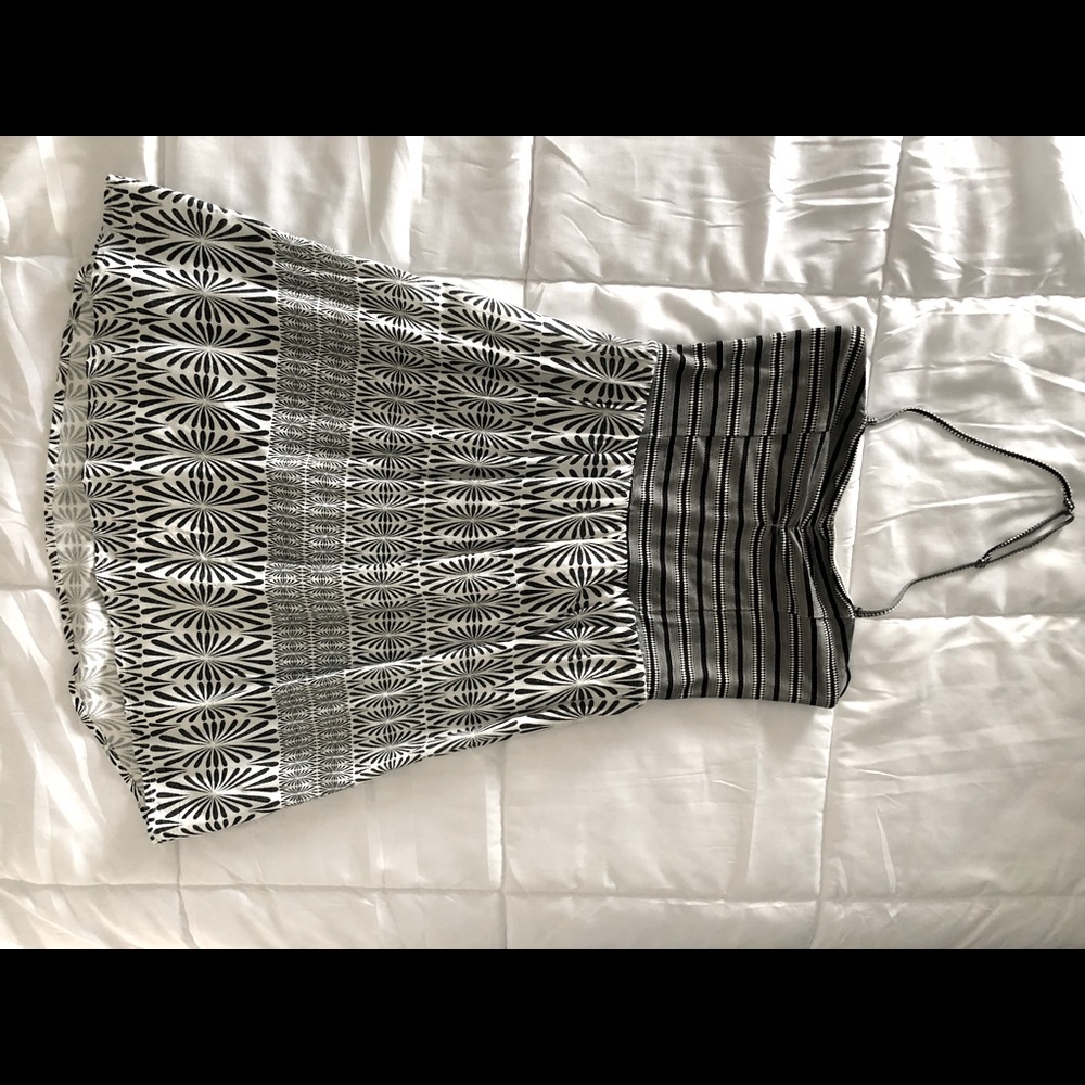 Roxy Black and White Midi Dress